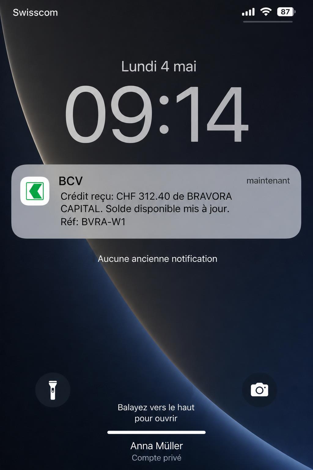Woche 1 · Mo. 4. Mai · +CHF 312.40